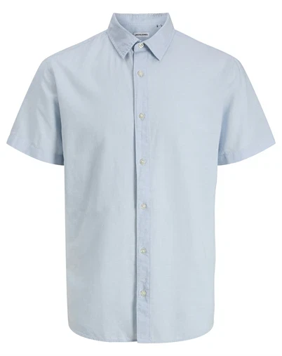 Jack & Jones Junior - JJEBreeze Kortærmet Skjorte - Celestial Blue